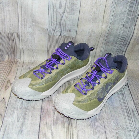 NIKE ACG Mountain Fly 2 Low Neutral Olive Mountain Grape Sneakers Mens Size 13 - Picture 3 of 7